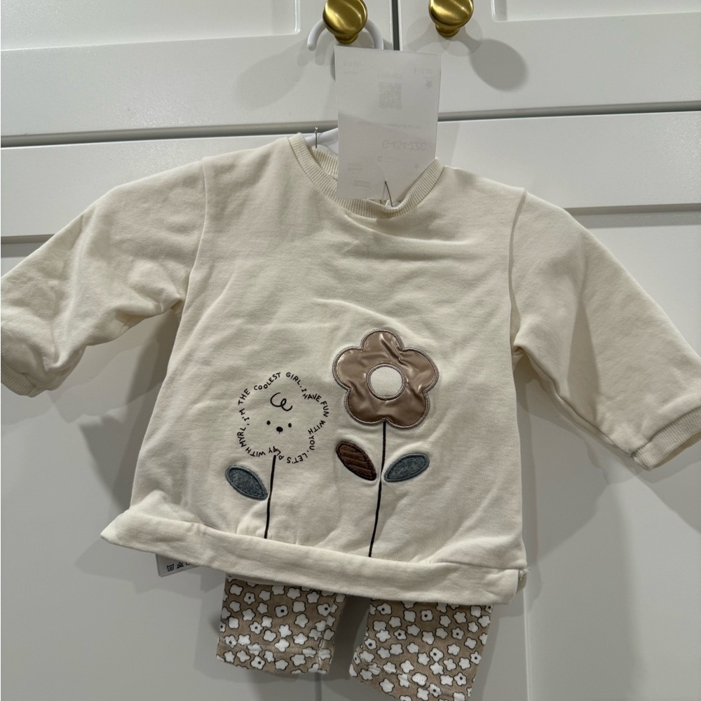 Mayoral Cream and Brown Kids Matching Set